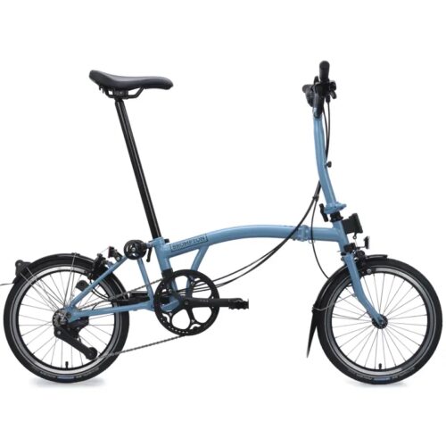 Brompton C Line 12-Speed Folding Bike 2026 in Cloud Metallic