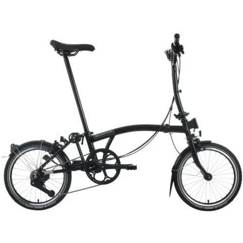 Brompton C Line 12-Speed Folding Bike 2027 in Matt Black