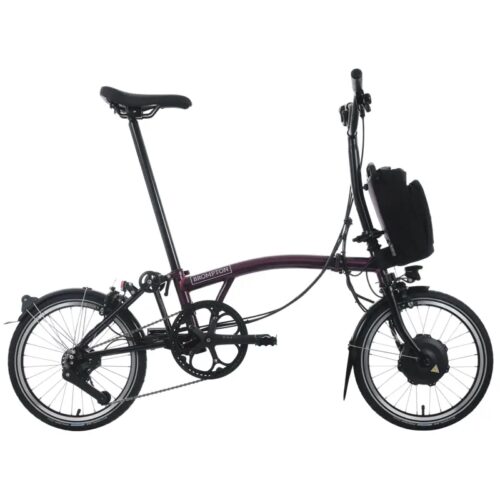 Brompton Electric C Line 4-Speed Folding Bike 2025 in Amethyst Lacquer