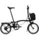 Brompton Electric C Line with SuperRoll+ 4-Speed Folding Bike 2026 in Matt Black