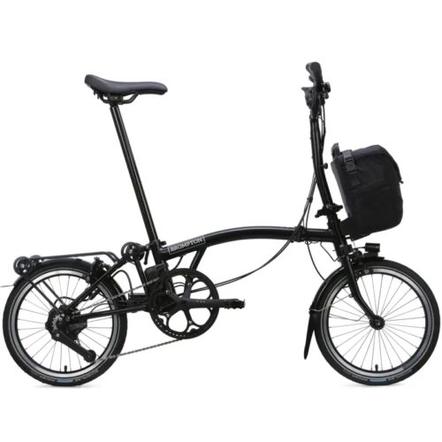 Brompton Electric C Line with SuperRoll+ 4-Speed Folding Bike 2026 in Matt Black