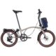 Brompton Electric G Line with Roller Frame 4 Speed Folding Bike 2025 in Traildust White
