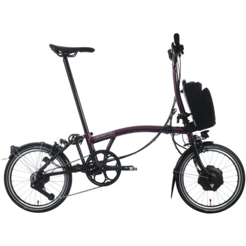 Brompton Electric P Line 4-Speed Folding Bike 2025 in Amethyst Lacquer