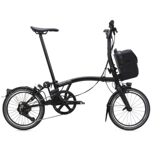Brompton Electric P Line 4-Speed Folding Bike 2026 in Matt Black