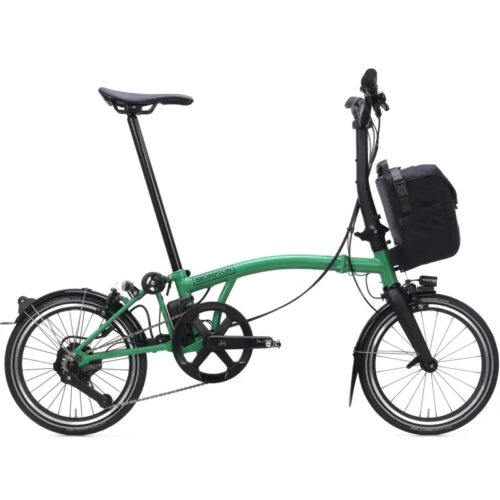 Brompton Electric P Line 4-Speed Folding Bike 2026 in Palm Green