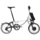 Brompton Electric P Line Explore 12 Speed Folding Bike 2025 in Lunar Ice