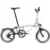 Brompton P Line 4-Speed Folding Bike 2026 in Lunar Ice