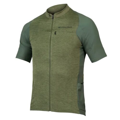Endura GV500 Reiver Short Sleeve Jersey in Olive Green