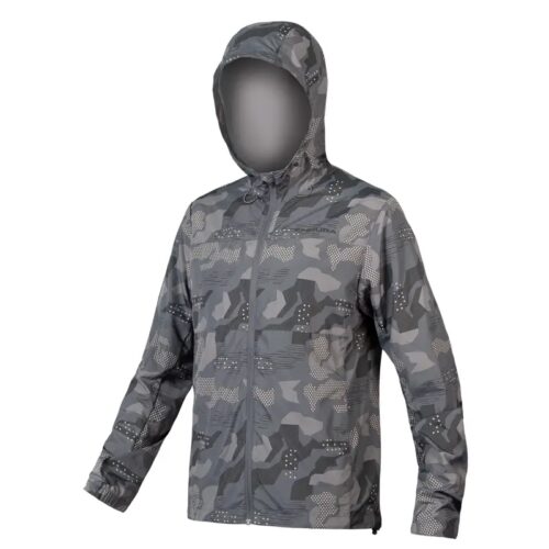 Endura Hummvee Windproof MTB Shell Jacket in Grey Camo