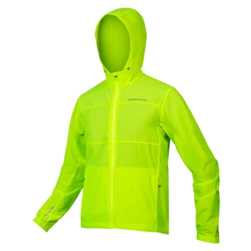 Endura Hummvee Windproof Shell Jacket in Hi-Viz Yellow