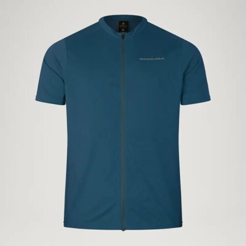 Endura Loop Short Sleeve Zipped Jersey in Barra Blue