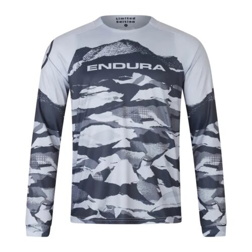 Endura MOUNTAIN CAMO LTD Printed Long Sleeve Jersey in Black