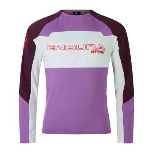 Endura MT500 Burner Lite Long Sleeve Jersey in Thistle