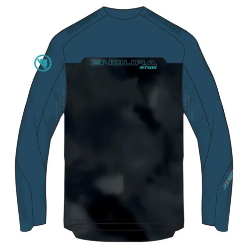 Endura MT500 Burner Long Sleeve Jersey in Barra Blue