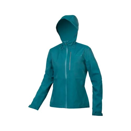 Endura Women’s Hummvee Waterproof Hooded Jacket in Teal