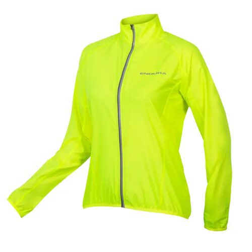 Endura Women’s Pakajak Shell Jacket in Hi-Viz Yellow