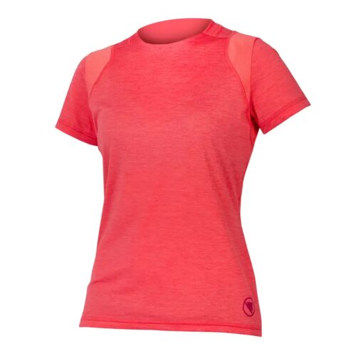 Endura Women’s SingleTrack Short Sleeve MTB Jersey in Punch Pink
