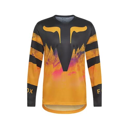 Fox Racing Ranger Kairos Long Sleeve Jersey in Tangerine