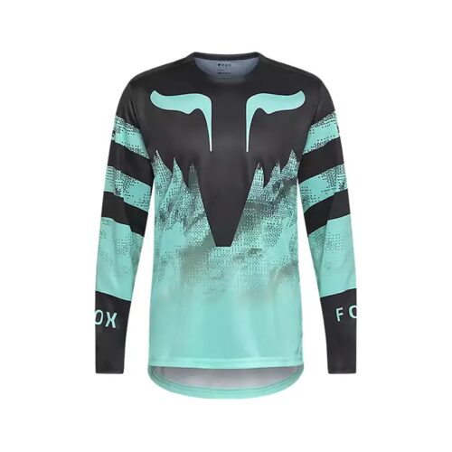 Fox Racing Ranger Kairos Long Sleeve Jersey in Turquoise