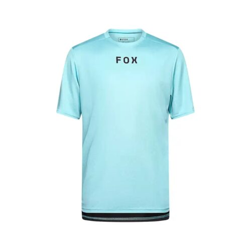 Fox Racing Ranger Short Sleeve Wordmark Jersey in Vintage Wash Blue