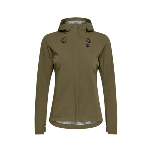 Fox Racing Women’s 2.5-Layer Ranger Water Jacket in Olive Green