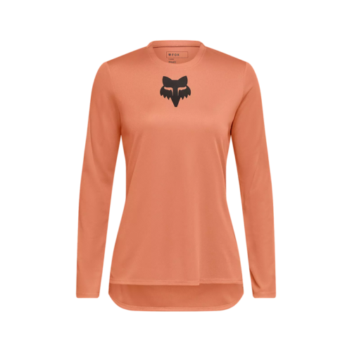 Fox Racing Women’s Ranger Fox Head Long Sleeve Jersey in Coral