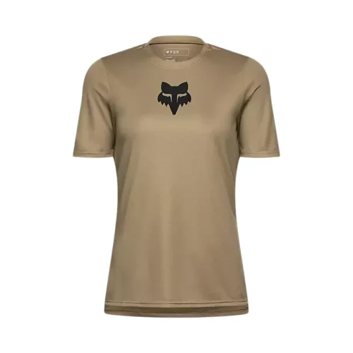 Fox Racing Women’s Short Sleeve Ranger Fox Head Jersey in Sand