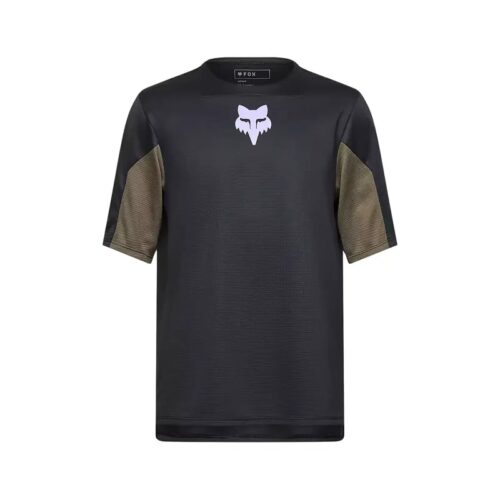 Fox Racing Youth Defend Park Short Sleeve Jersey in Black