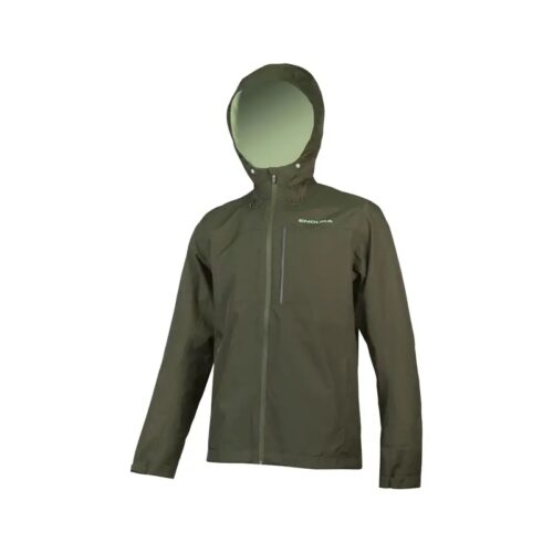 Endura Hummvee Waterproof Hooded Jacket in Bottle Green