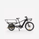 Rear Loading Electric Longtail Cargo Bike R500e – Black
