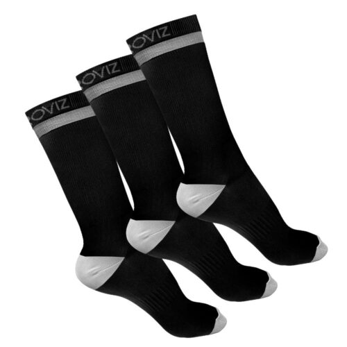 Reflective Mid Length Running Socks – 3 Pack