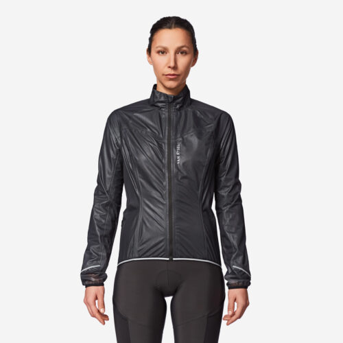 Women’s Ultralight Packable Waterproof Jacket Rcr – Black
